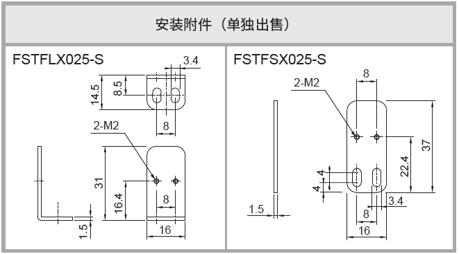 ZPS004安装附件